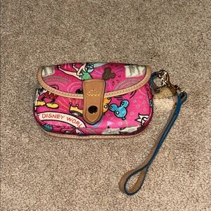Y2K Disney World Pink Wristlet Bag